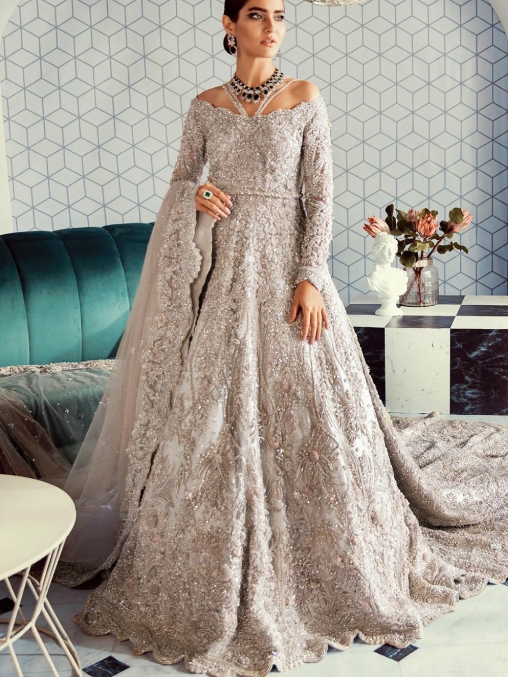 Suffuse Pakistani bridal dress
